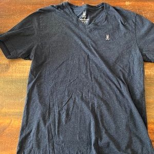 Psycho bunny, V-neck T-shirt, blue